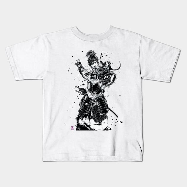 Samurai warrior Kids T-Shirt by Viper Unconvetional Concept